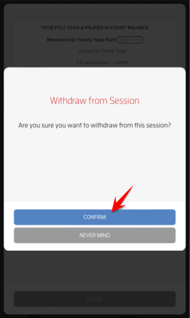Mobile version: How do I cancel or unbook a class? — screenshot 7