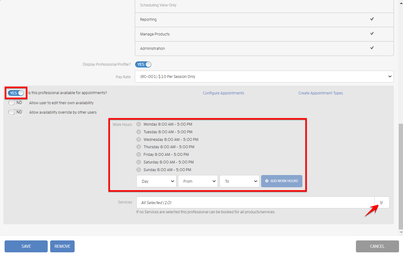 Setting up Appointments for Your Business — screenshot 1