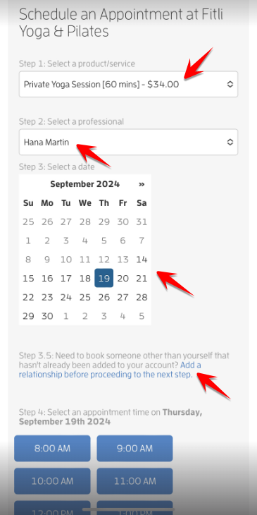 Mobile version: How to Add Relationships While Booking? — screenshot 20