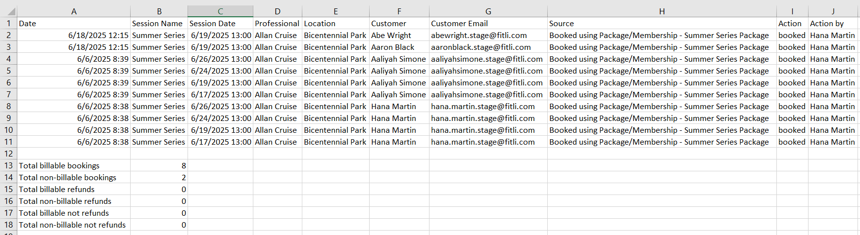 Granular Search on Bookings Report By Transaction — screenshot 5