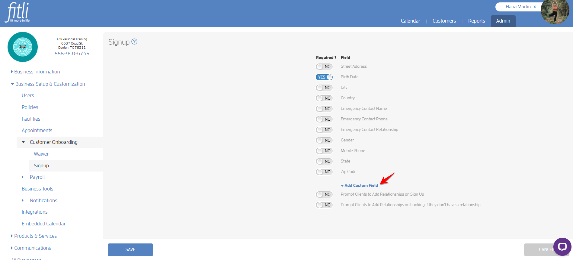 Create Custom Fields and Set Required Fields For Your Customers — screenshot 7