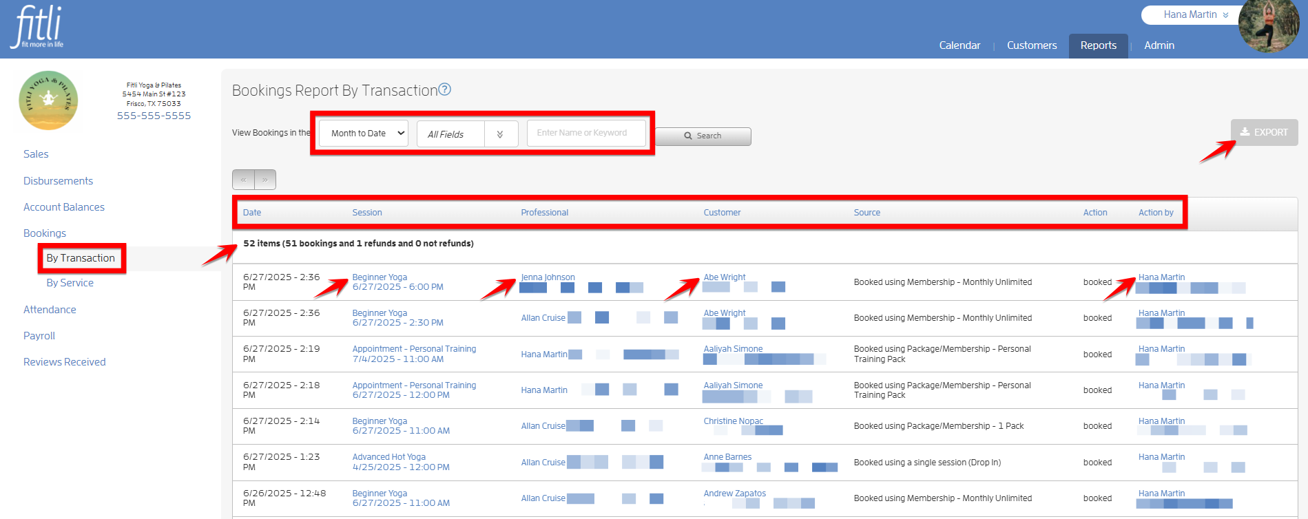 Bookings Report! — screenshot 1